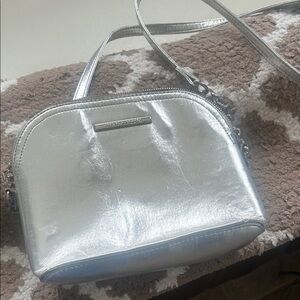 Silver Crossbody Bag